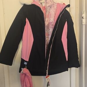 Gerry Weber Pink and Black Kids Heavy Weight System Jacket